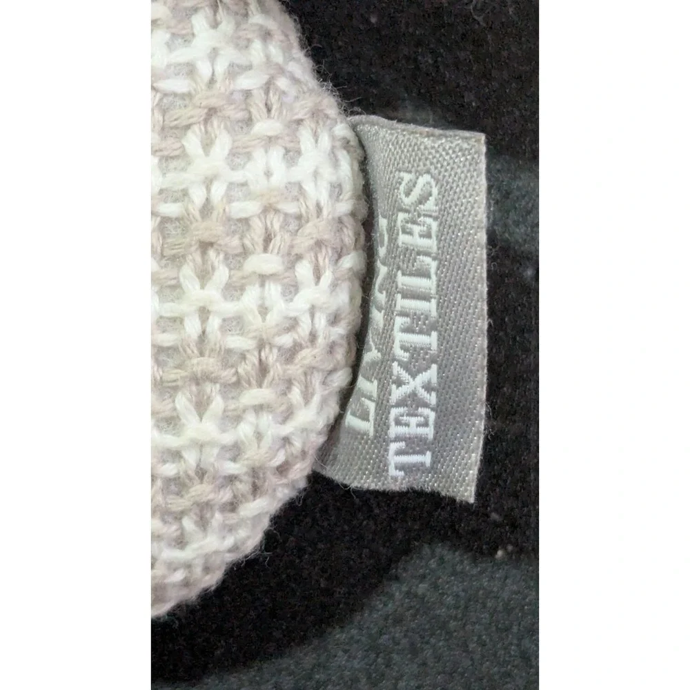 Living Textiles Baby Zebra Plush Knit Rattle Teether‎ Toy Beige/Gray 6